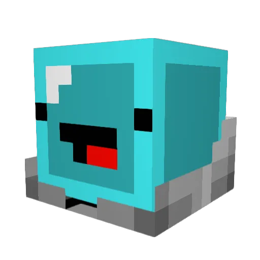 rcs666 Minecraft avatar head, 3D render