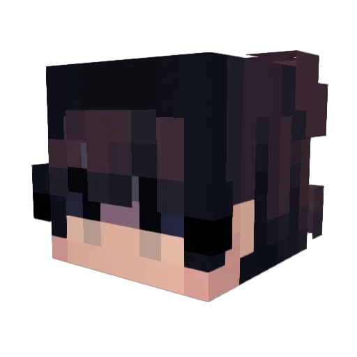 rcv3n Minecraft avatar head, 3D render