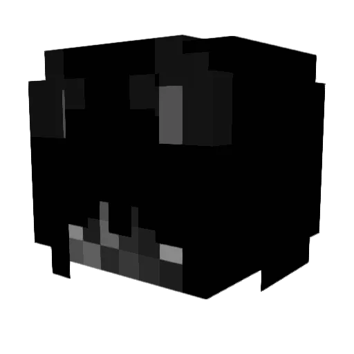 rcvx Minecraft avatar head, 3D render
