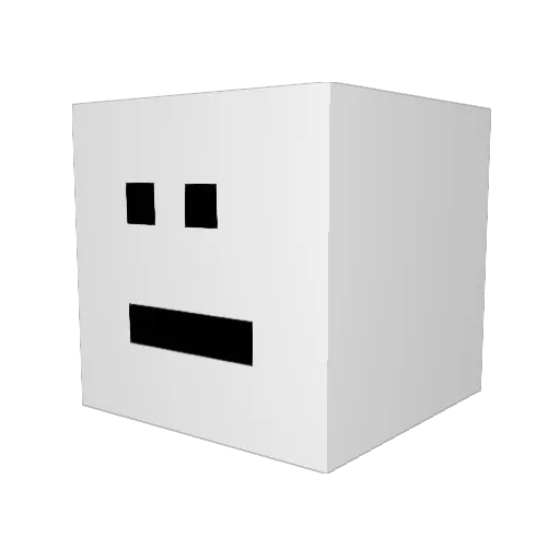 rcxs Minecraft avatar head, 3D render