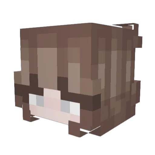 rczd Minecraft avatar head, 3D render
