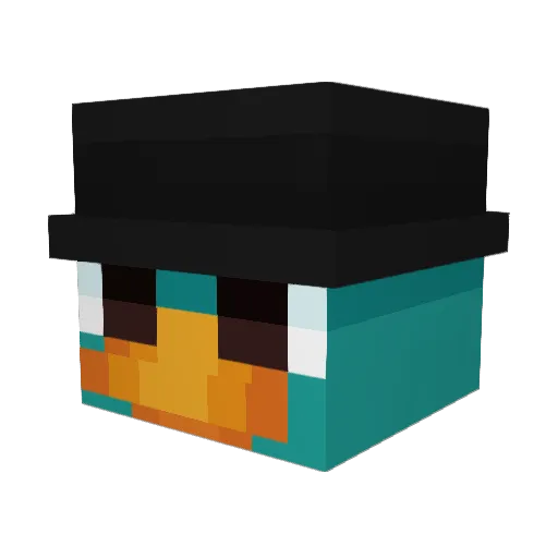 rd5ey Minecraft avatar head, 3D render