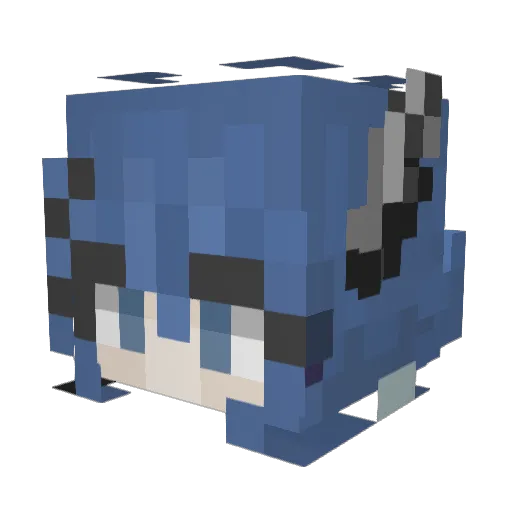 rd777x_ Minecraft avatar head, 3D render