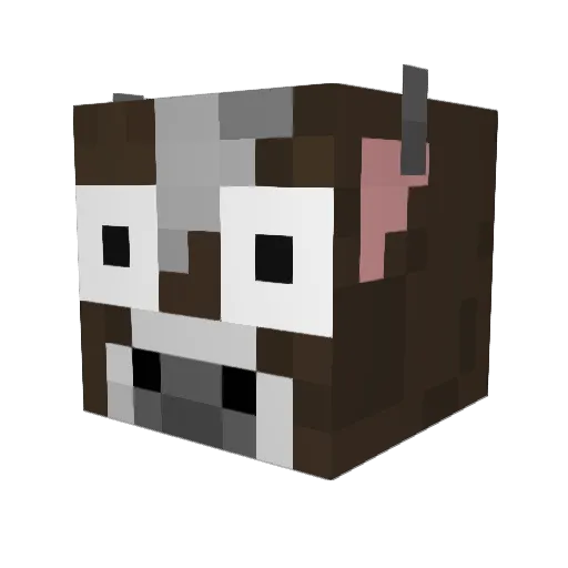 rdabko Minecraft avatar head, 3D render