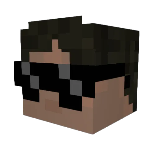 rdaflex Minecraft avatar head, 3D render
