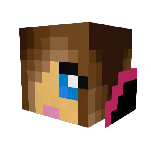 rdctn Minecraft avatar head, 3D render