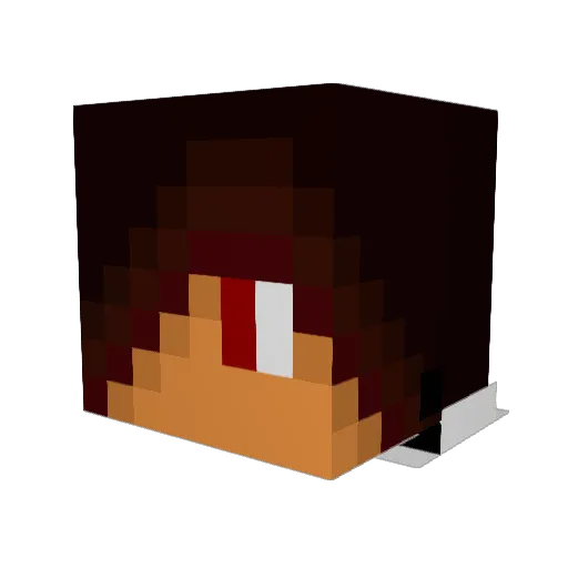 rdk45 Minecraft avatar head, 3D render