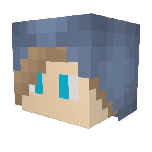 rdl7 Minecraft avatar head, 3D render