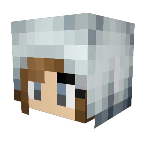 rdlaport Minecraft avatar head, 3D render