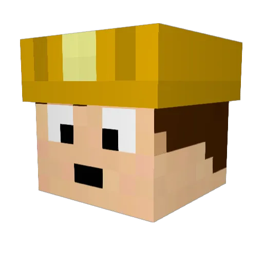 rdmgnrtdgy Minecraft avatar head, 3D render