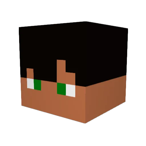 rdpower Minecraft avatar head, 3D render