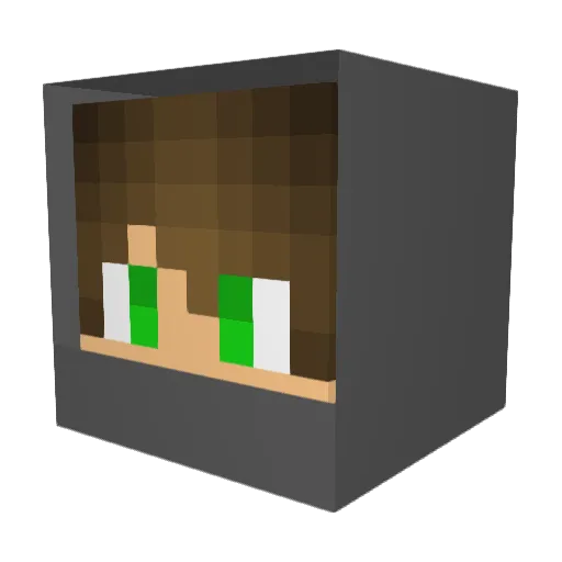 rds1234 Minecraft avatar head, 3D render