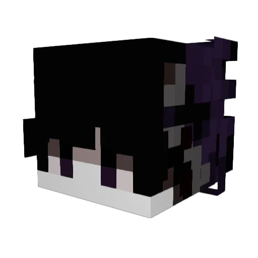 re1axz Minecraft avatar head, 3D render