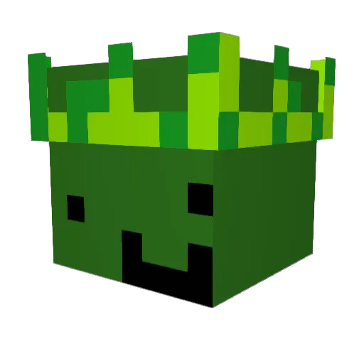 re1ik Minecraft avatar head, 3D render