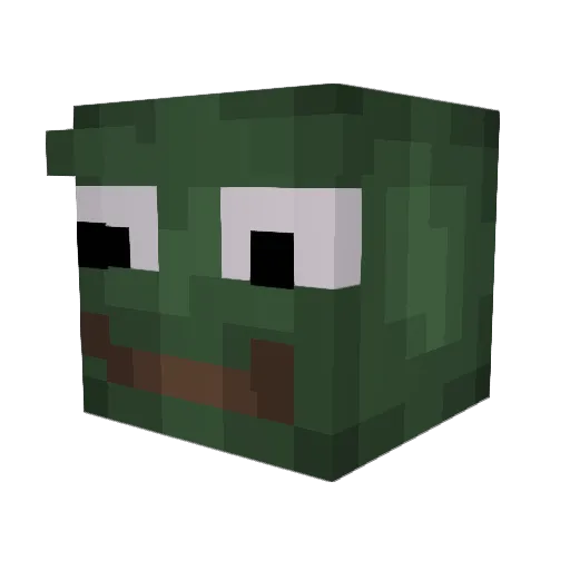 reMPlaCAnt Minecraft avatar head, 3D render