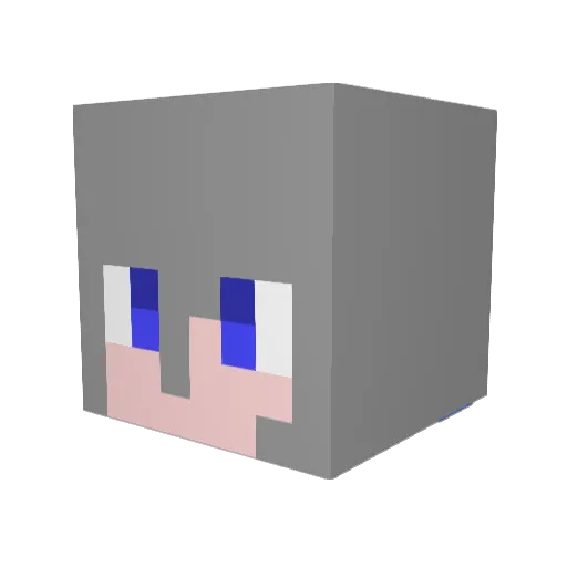 reMooon228 Minecraft avatar head, 3D render