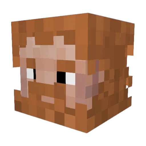 reVentuSek Minecraft avatar head, 3D render