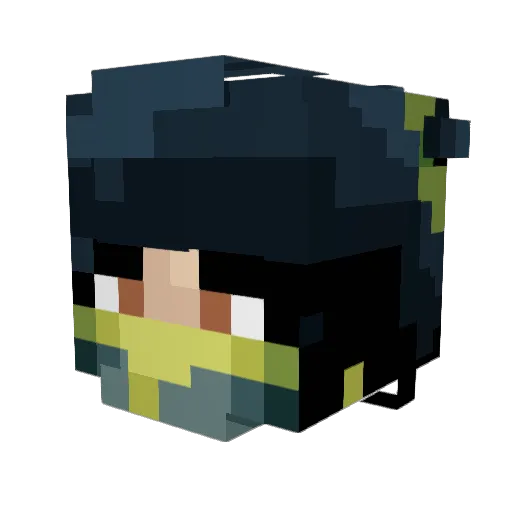 re_4 Minecraft avatar head, 3D render