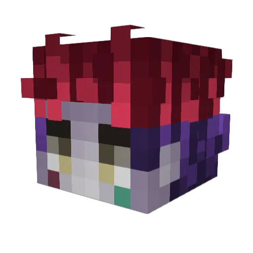 re_ii Minecraft avatar head, 3D render