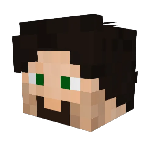 re_olekk Minecraft avatar head, 3D render