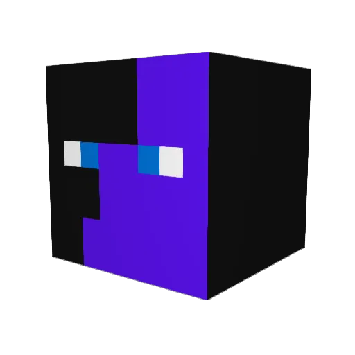 reactor645 Minecraft avatar head, 3D render