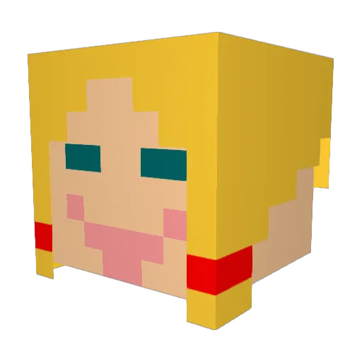 reaeve Minecraft avatar head, 3D render
