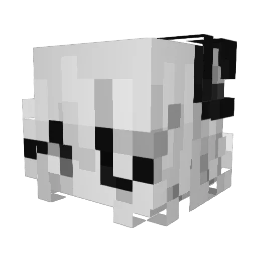 real0121 Minecraft avatar head, 3D render