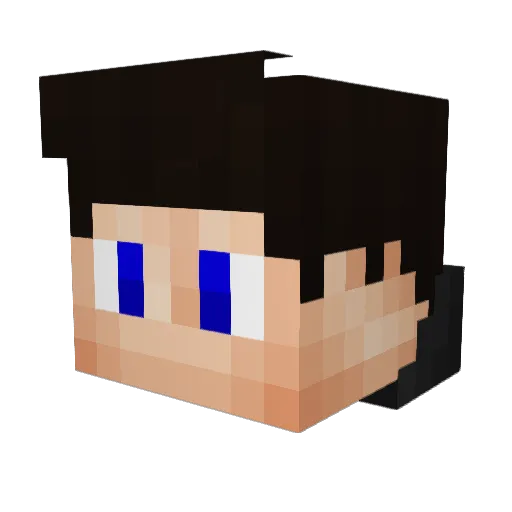 real66er Minecraft avatar head, 3D render