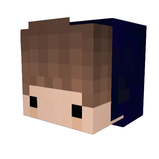 realBeast05 Minecraft avatar head, 3D render