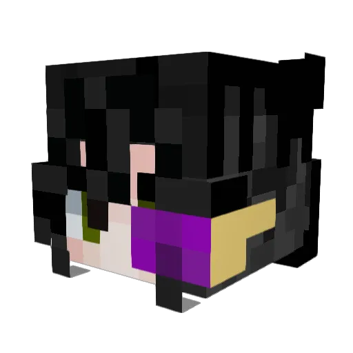 realFreyja Minecraft avatar head, 3D render