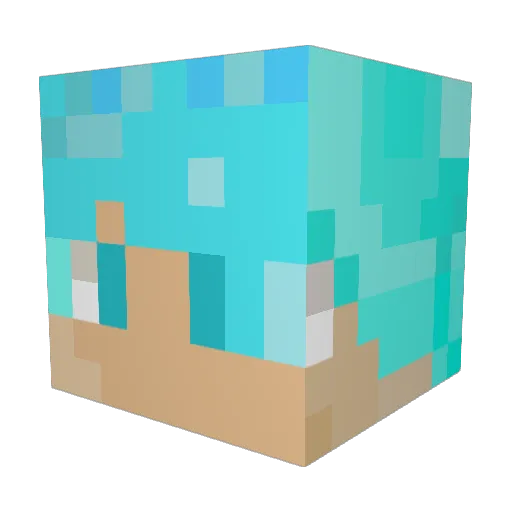realJakeW Minecraft avatar head, 3D render