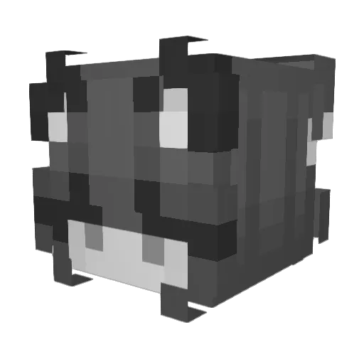 realPleite Minecraft avatar head, 3D render