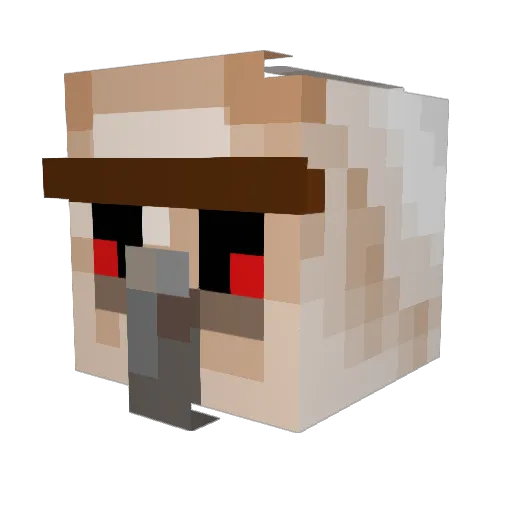 realTimmyGaming Minecraft avatar head, 3D render