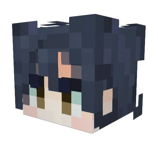 realZ3ro_ Minecraft avatar head, 3D render