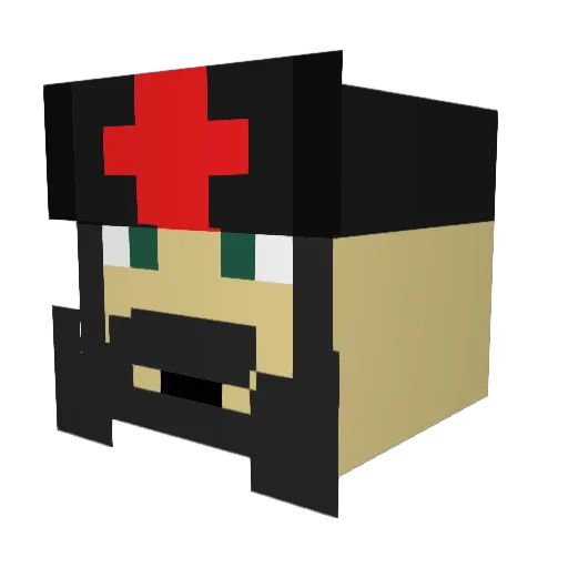 real_Chrizz Minecraft avatar head, 3D render