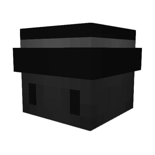 real_gangsta Minecraft avatar head, 3D render