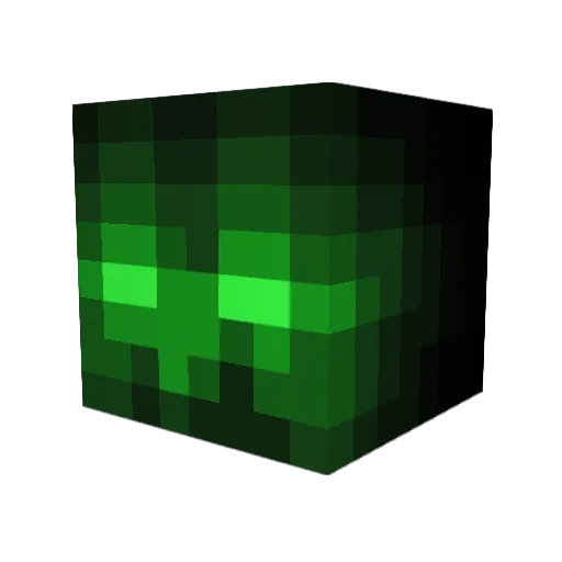 real_malenfe Minecraft avatar head, 3D render
