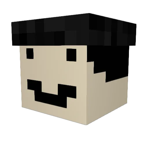 real_sultan Minecraft avatar head, 3D render