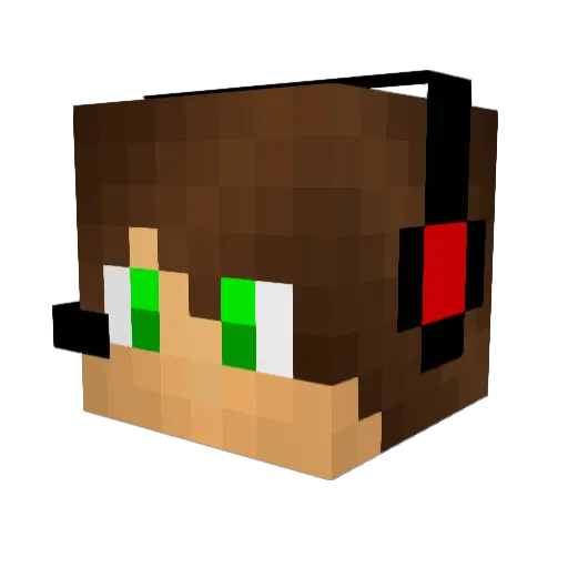 real_suremink Minecraft avatar head, 3D render