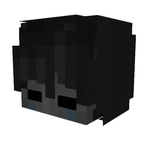 realbattista Minecraft avatar head, 3D render