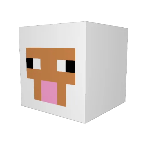 realbondz Minecraft avatar head, 3D render