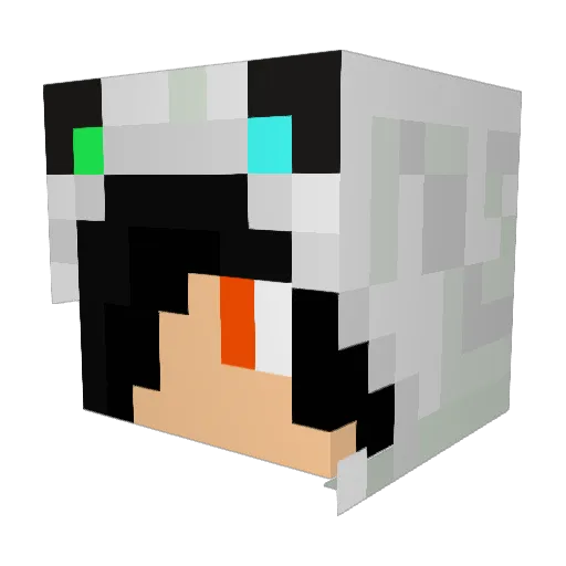 realbradyngaming Minecraft avatar head, 3D render