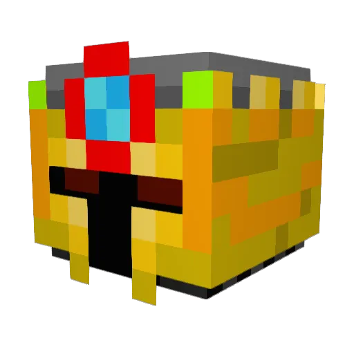 realcryptonight Minecraft avatar head, 3D render