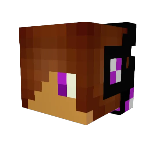 realdiam Minecraft avatar head, 3D render