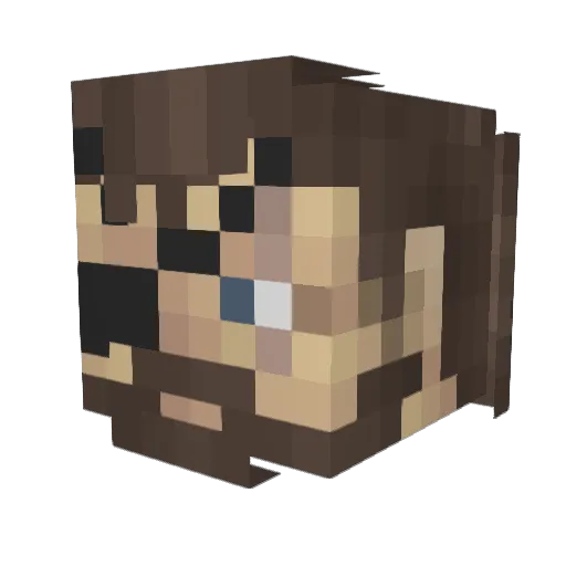 realdody Minecraft avatar head, 3D render