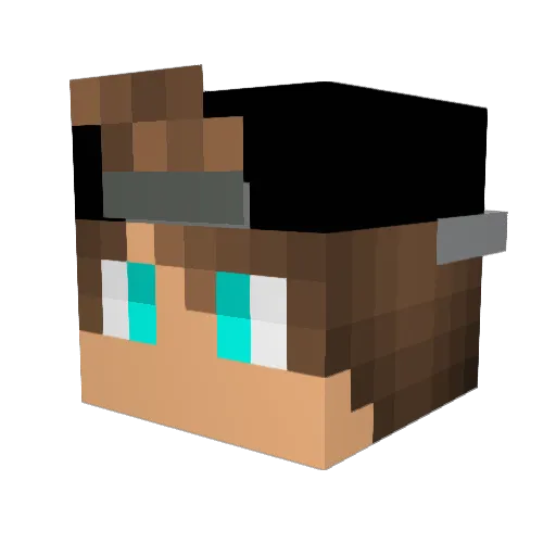 realestteban Minecraft avatar head, 3D render