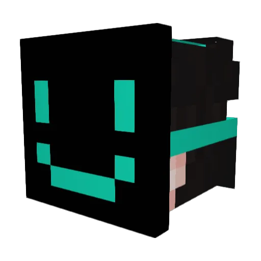 realfarex Minecraft avatar head, 3D render