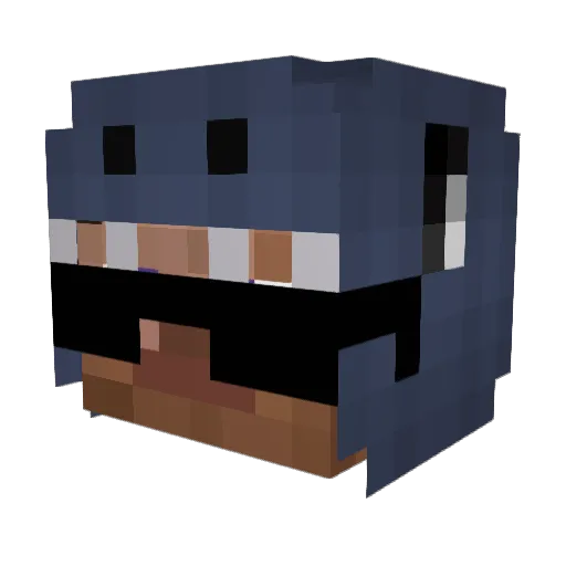 realflizzy Minecraft avatar head, 3D render