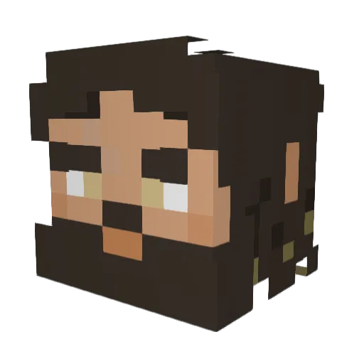 realhazz892 Minecraft avatar head, 3D render