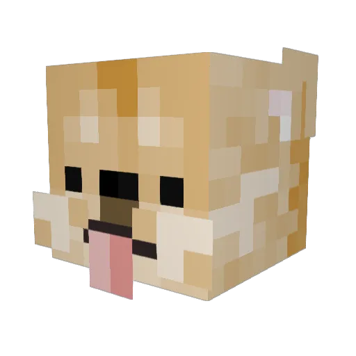 reality9090 Minecraft avatar head, 3D render